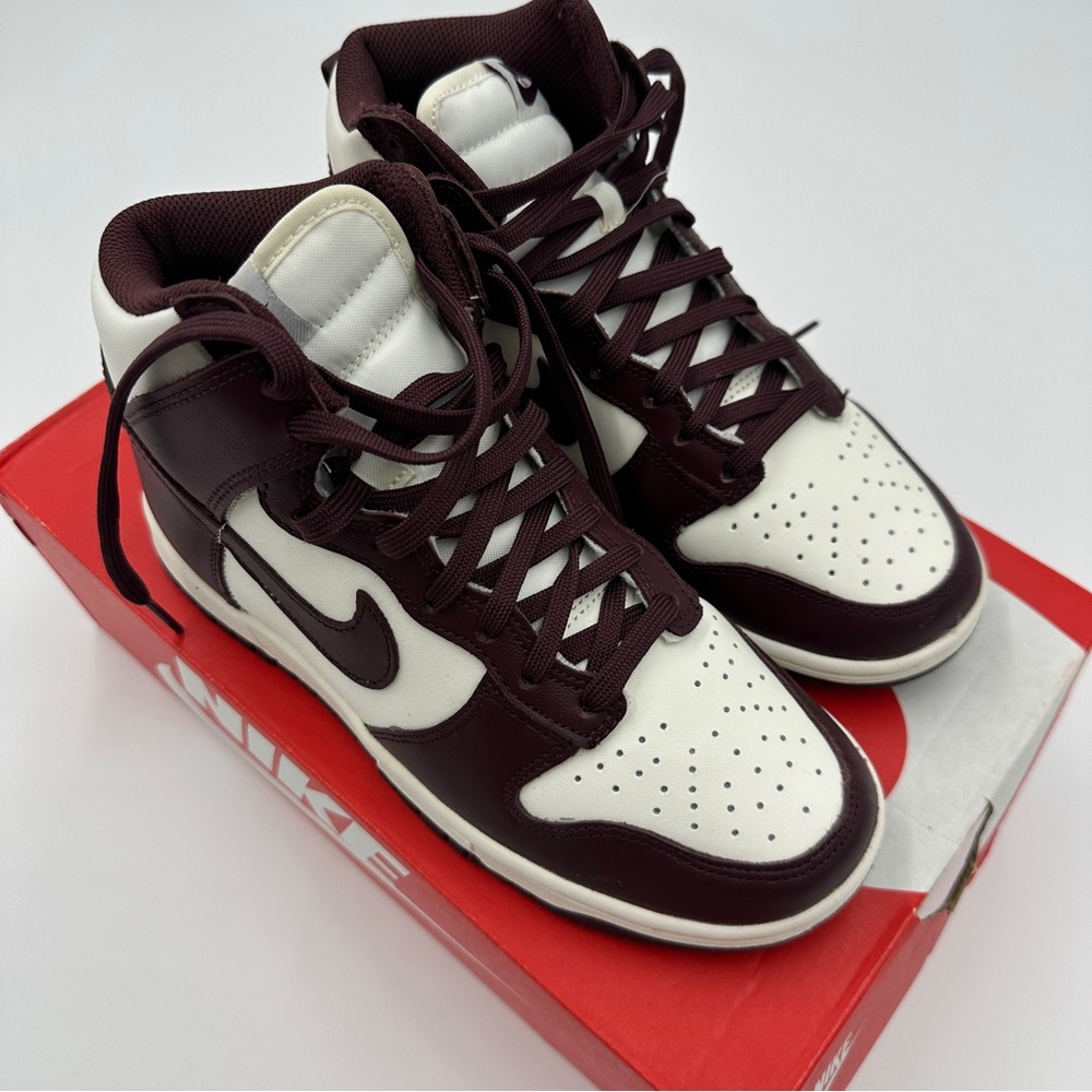 Nike Women's Dunk High Burgundy Crush Sneakers